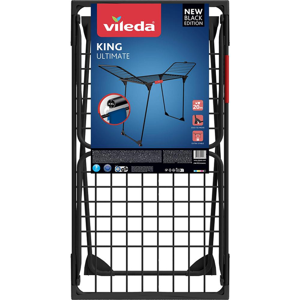 VILEDA King sušák na prádlo 20 m černý 1 ks