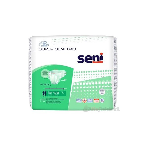 Super Seni Trio Large plenk. inkontinenční kalhotky 3400 ml 10 ks