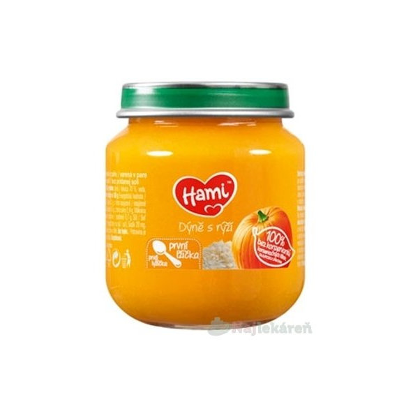 Hami zeleninový příkrm Dýně s rýží 4 m+ 125 g