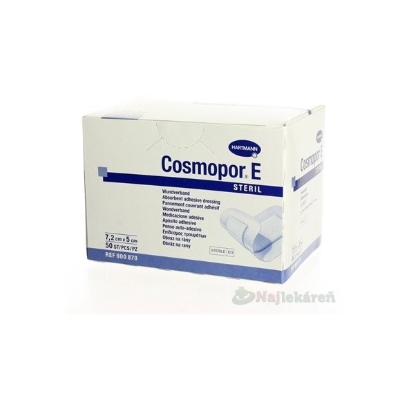 Cosmopor E sterilní obvaz na rány 7,2×5cm 50 ks
