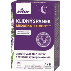 Vitar Klidný spánek meduňka citronová 20 sáčků
