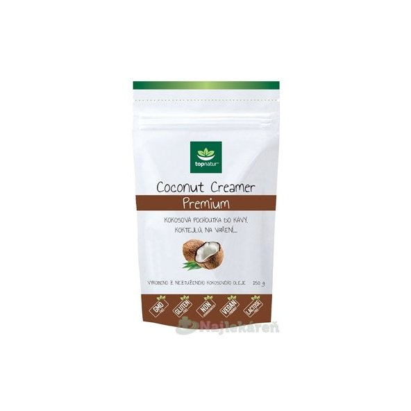 Topnatur Coconut Creamer Premium kokosová příchuť 150 g