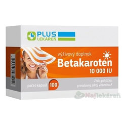 Plus Lekáreň Betakaroten 10 000 IU 100 kapslí