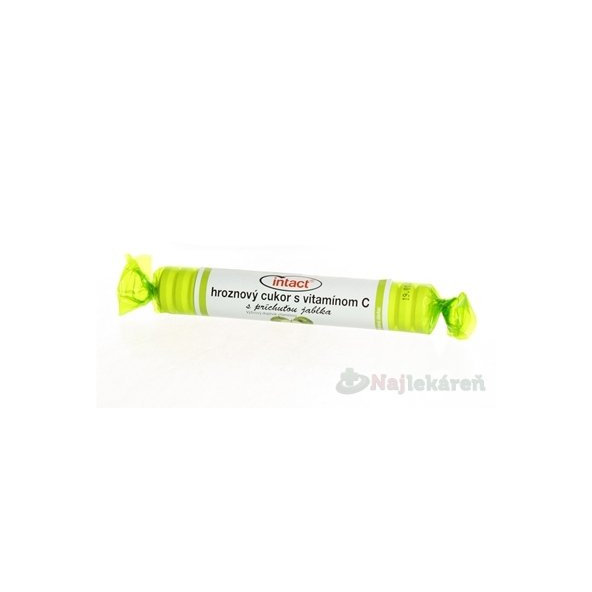 Intact hroznový cukor vitamín C jablko 40 g