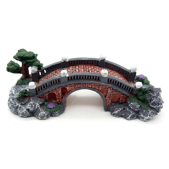 Aqua Nova AN603-BR dekorace do akvária cihlový most 16 x 6 x 5,5 cm