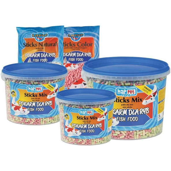 Happet Pond Gran Mix krmivo pro jezírkové ryby v kbelíku 5 l