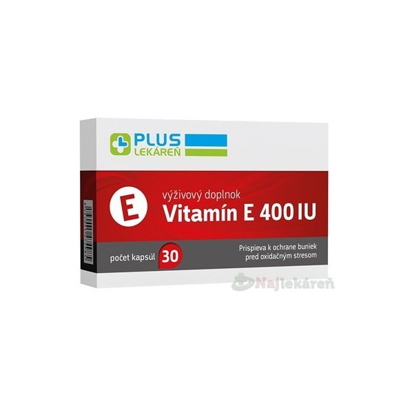 Plus Lekáreň Vitamín E 400 IU 30 kapslí