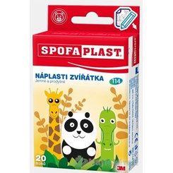 3M Spofaplast č. 114 náplasti Zvířátka dětské 2 velikosti 20 ks