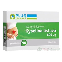 PPlus Lekáreň Kyselina listová 800 µg 90 tablet
