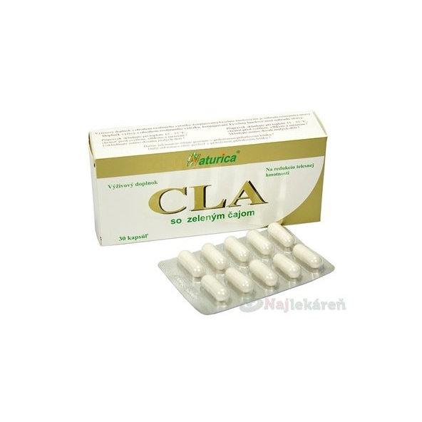 Naturica CLA se zeleným čajem 30 kapslí