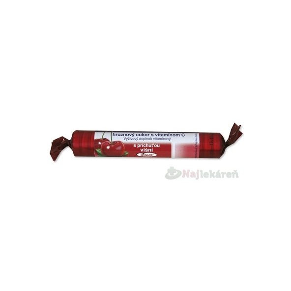 Intact hroznový cukor vitamín C višně 40 g