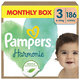 Pampers Harmonie jednorázové pleny 6–10 kg vel. 3 186 ks