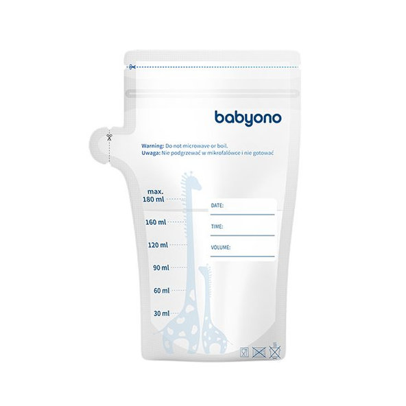 Babyono sáčky na mateřské mléko 180 ml 30 ks