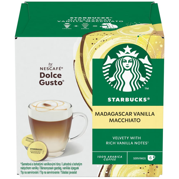STARBUCKS Dolce Gusto Vanilla Latte Macchiato 12 kapsúl