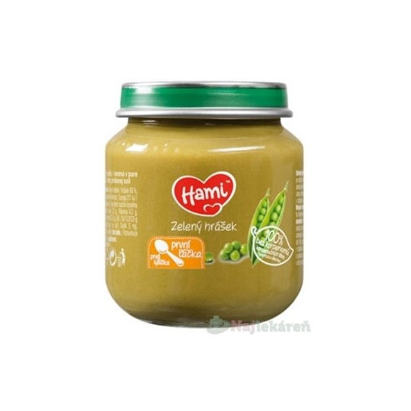 Hami zeleninový příkrm Zelený hrášek 4 m+ 125 g