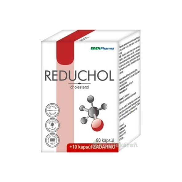 EDENPharma Reduchol na cholesterol 60 + 10 kapslí zdarma