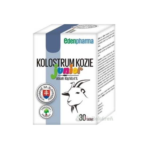 EDENPharma Kozí kolostrum Junior 30 tablet