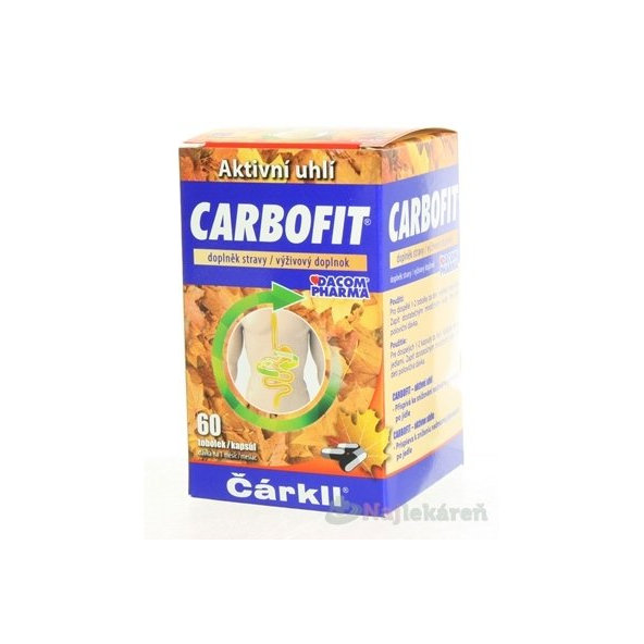 CARBOFIT Čárkll aktivní uhlí 60 kapslí
