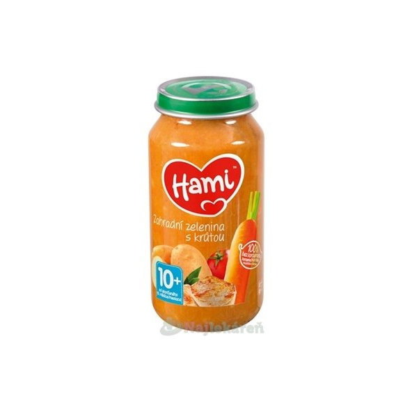 Hami příkrm Zahradní zelenina s krůtou 10 m+ 250 g