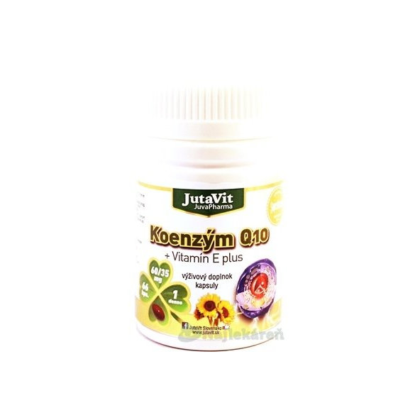 JutaVit Koenzym Q10 + vitamin E Plus 66 kapslí