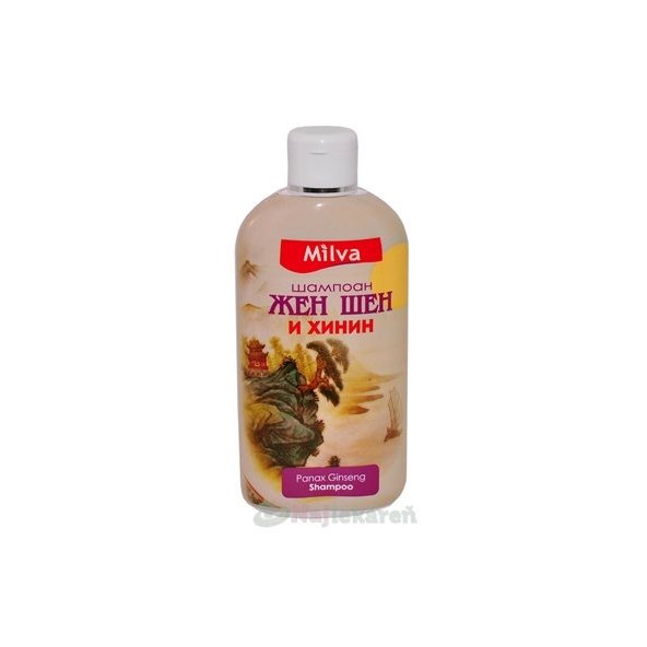 MILVA šampon ženšen a chinín 200 ml