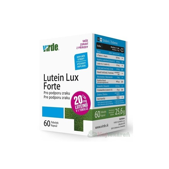Virde Lutein Lux Forte 60 kapslí