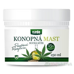 VIRDE konopná mast na suchou pokožku 250 ml
