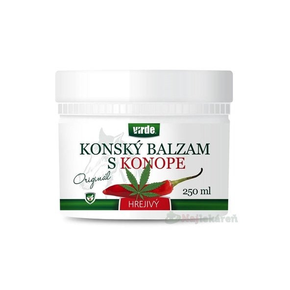 VIRDE Koňský balzám s konopím hřejivý 250 ml