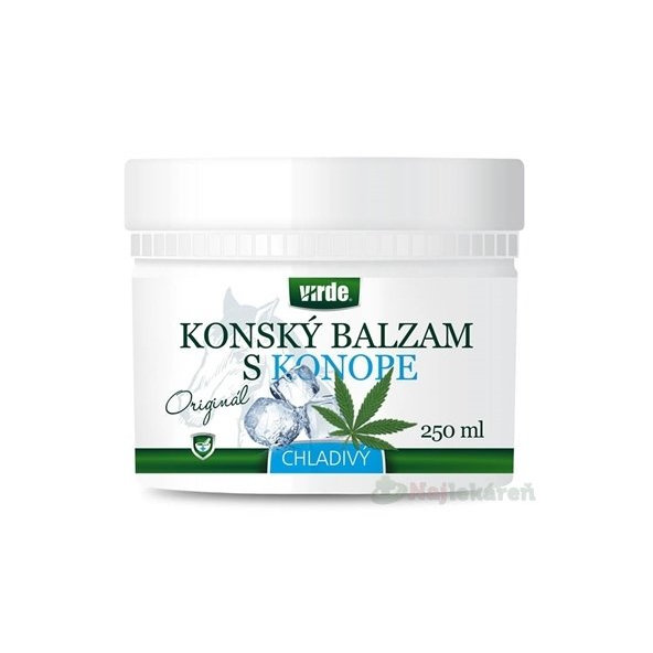 VIRDE koňský balzám s konopou chladivý 250 ml