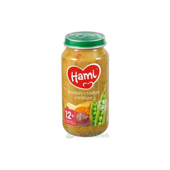 Hami příkrm Brambory s hovězím a hráškem 12 m+ 250 g