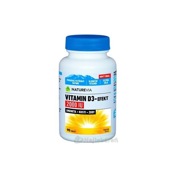 Naturevia Vitamin D3 efekt 2000 IU 90 tablet