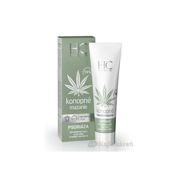 Health Culture konopná mast psoriáza 75 ml