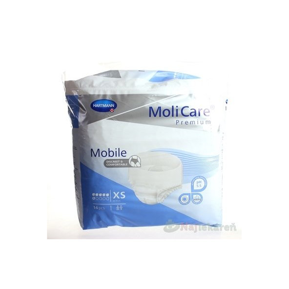 MoliCare Premium Mobile 6 kapek XS 14 ks