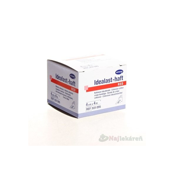 Idealast-Haft Color červené obinadlo 4 cm × 4 m 1 ks