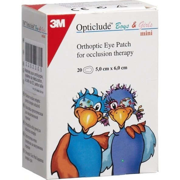 3M Opticlude Mini oční náplast 5x6,2 cm 100 ks