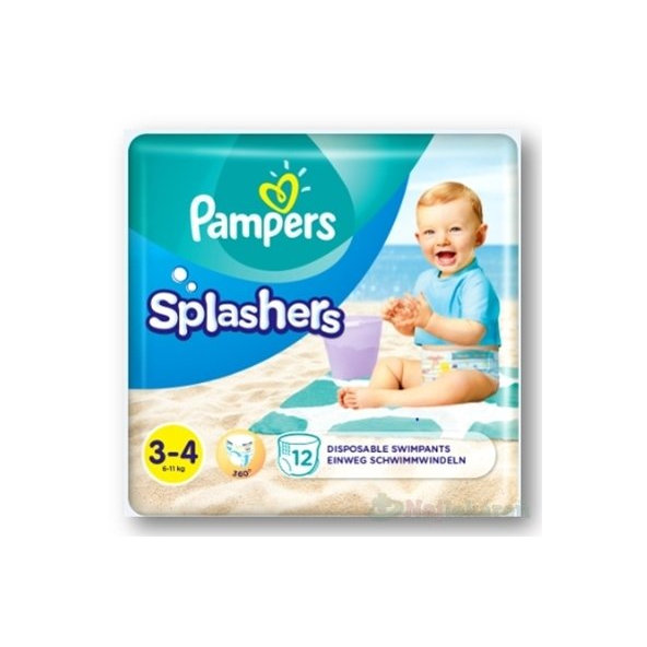 Pampers Splash Midi plavecké kalhotky vel. 3–4 12 ks