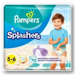 Pampers Splash Junior plavecké kalhotky vel. 5–6 10 ks