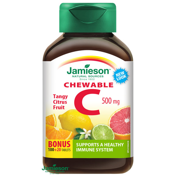 Jamieson Vitamín C 500 mg, citrus 120 tablet