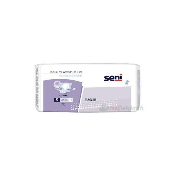 Seni Classic Plus Small S1 plenové inkontinenční kalhotky 2000ml 30 ks