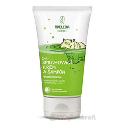 Weleda 2v1 sprchový krém a šampon limetka 150 ml