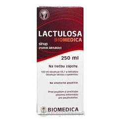 Biomedica Lactulosa sirup při chronické zácpě 250 ml