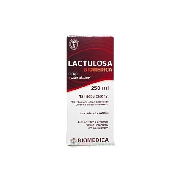 Biomedica Lactulosa sirup při chronické zácpě 250 ml