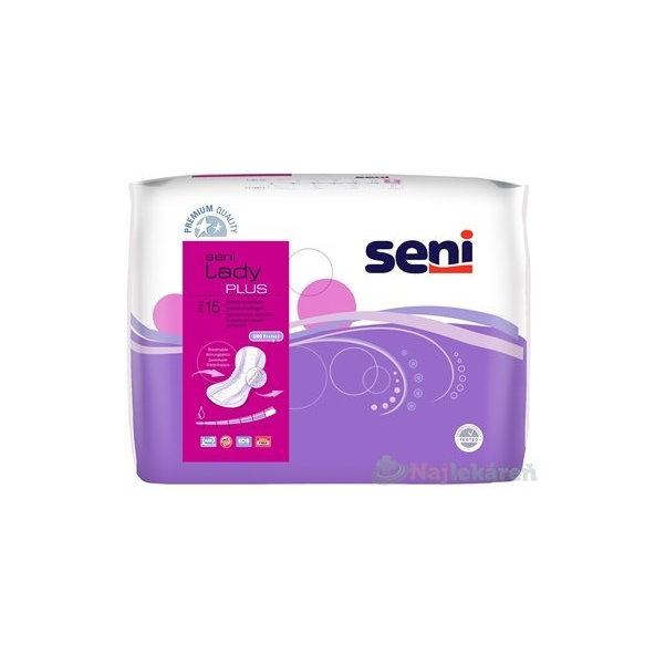 Seni Lady Plus inkontinenční vložky 930 ml 21x42cm 15 ks