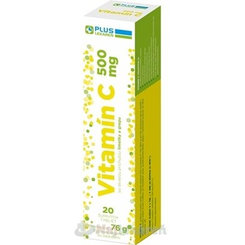 Plus Lekáreň Vitamín C 500 mg 20 šumivých tablet