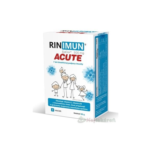 RINIMUN ACUTE 7 dní bioaktivní podpory imunity 7 ks