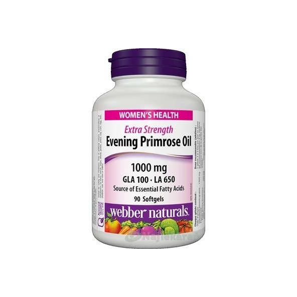 Webber Naturals Pupalka dvouletá 1000 mg 90 kapslí