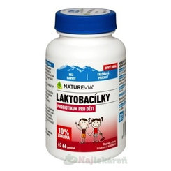 Naturevia Laktobacilky Kids třešňové 66 pastilek
