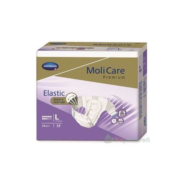 MoliCare Premium Elastic 8 kapek L 24 ks