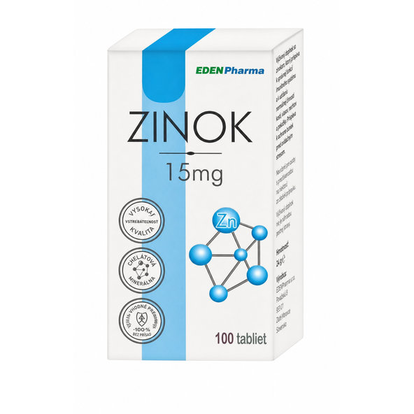 EDENPharma Zinek 15 mg 100 tablet