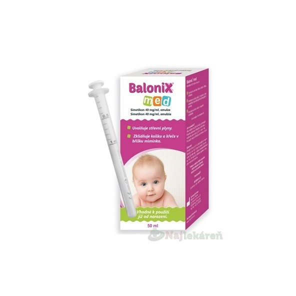 Balonix med uvolňuje koliku a křeče v bříšku miminka 50 ml